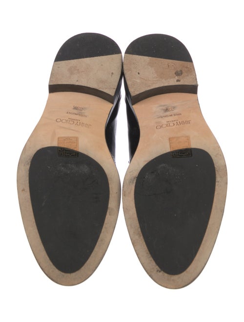 Jimmy Choo Patent Leather Crystal Embellishments Oxfords