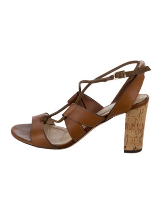 Jimmy Choo Leather Slingback Sandals