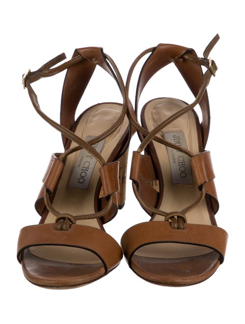 Jimmy Choo Leather Slingback Sandals
