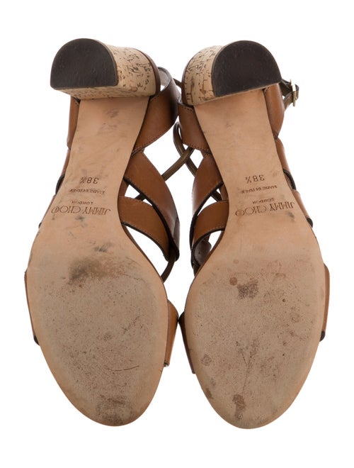 Jimmy Choo Leather Slingback Sandals