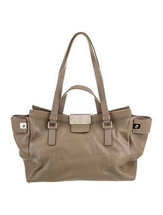 Jimmy Choo Leather Top Handle Bag