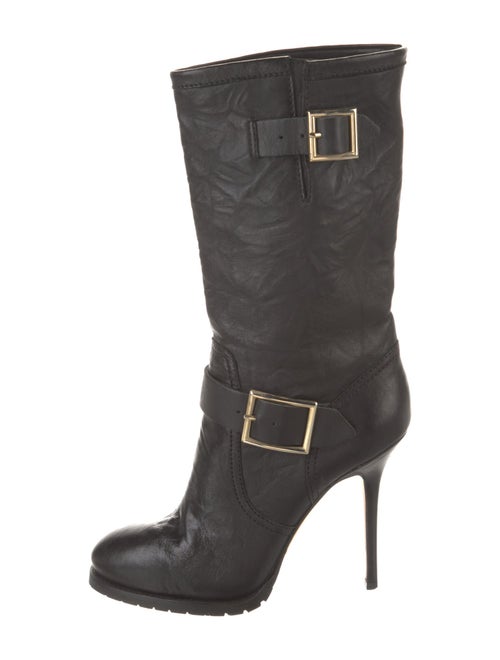 Jimmy Choo Leather Moto Boots