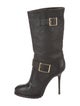 Jimmy Choo Leather Moto Boots