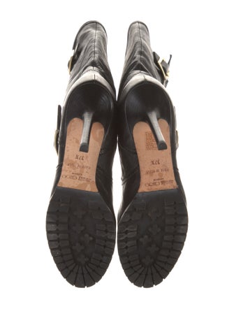 Jimmy Choo Leather Moto Boots