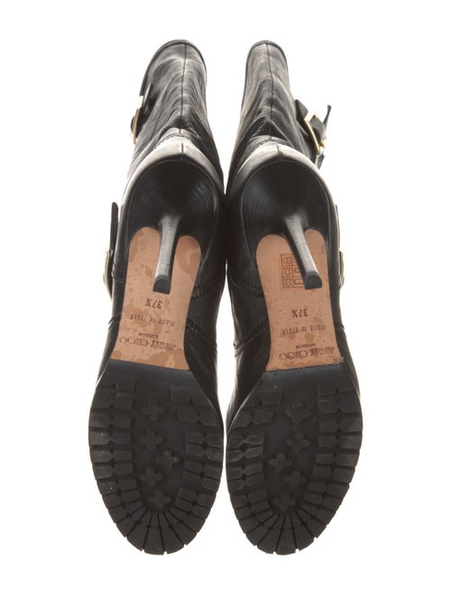 Jimmy Choo Leather Moto Boots