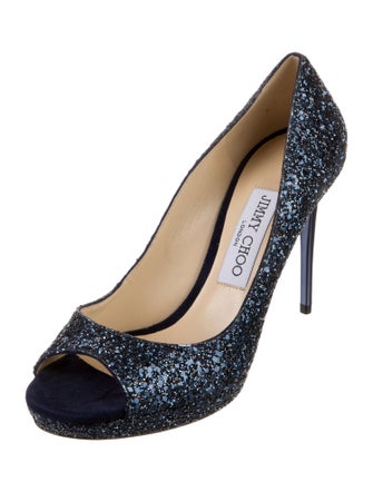 Jimmy Choo Glitter Glitter Accents Pumps