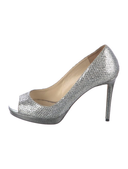 Jimmy Choo Glitter Sequin Embellishments Sandals