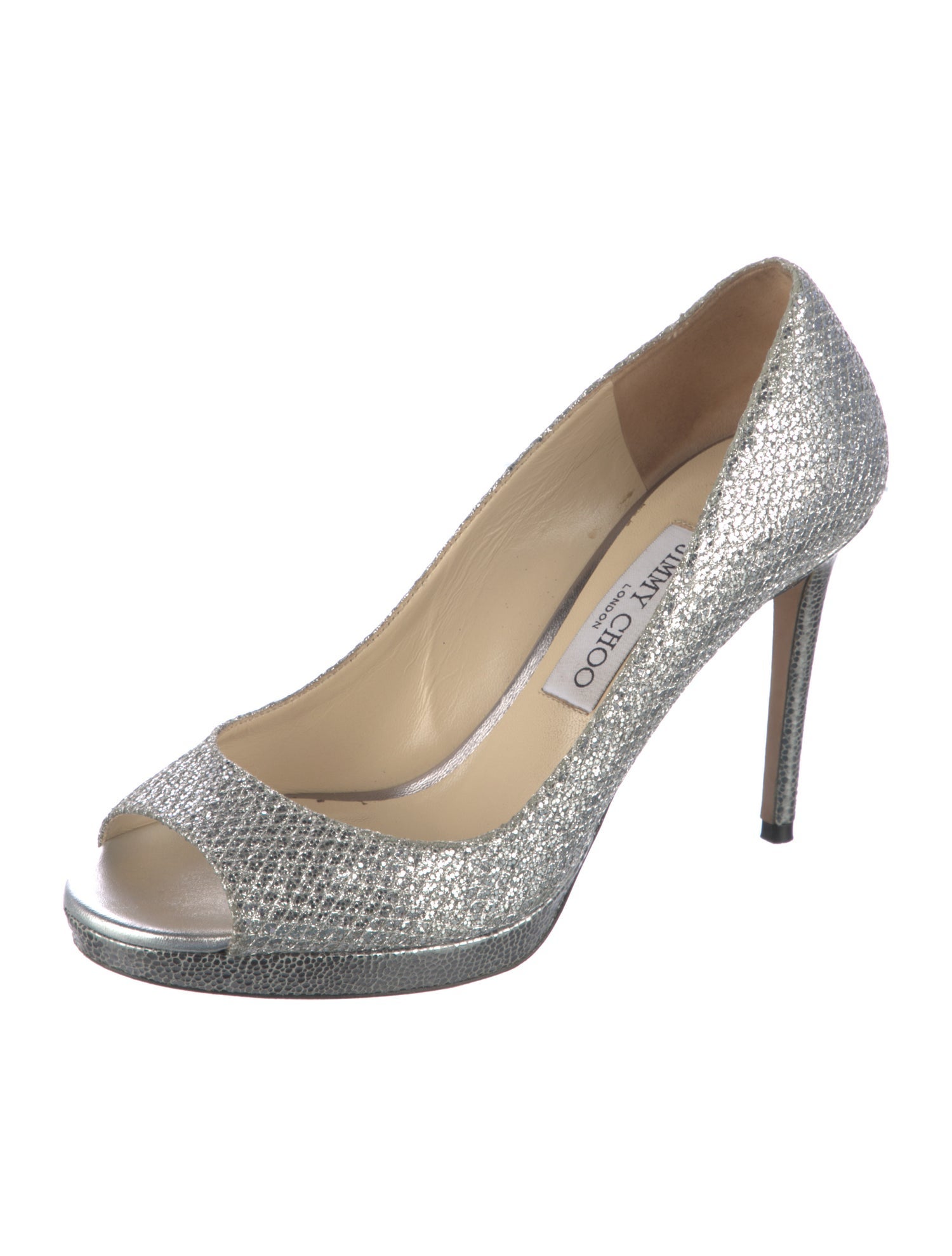 Jimmy Choo Glitter Sequin Embellishments Sandals