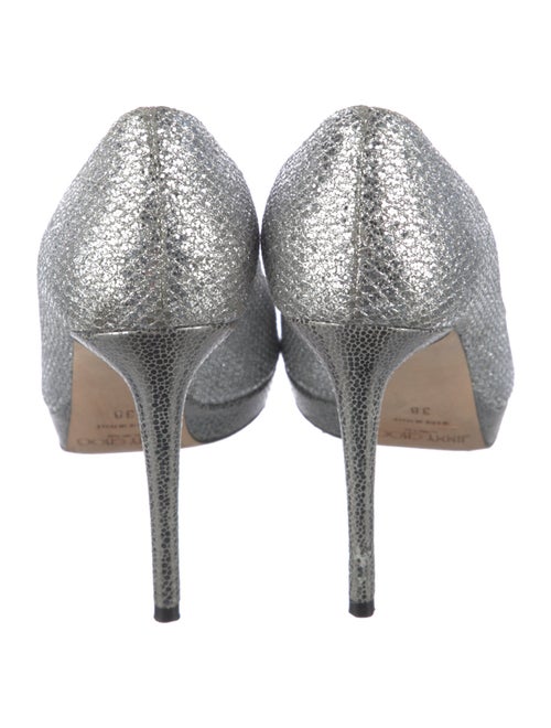 Jimmy Choo Glitter Sequin Embellishments Sandals