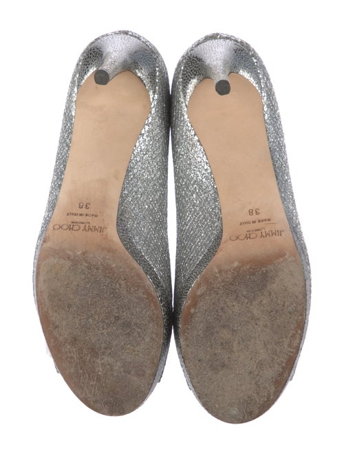 Jimmy Choo Glitter Sequin Embellishments Sandals