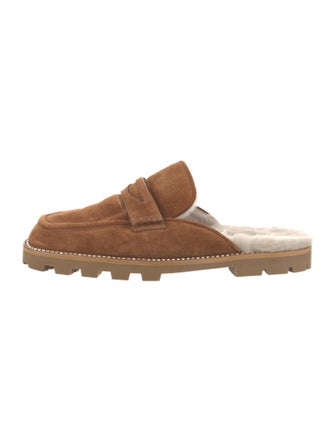 Jimmy Choo Suede Crystal Embellishments Mules