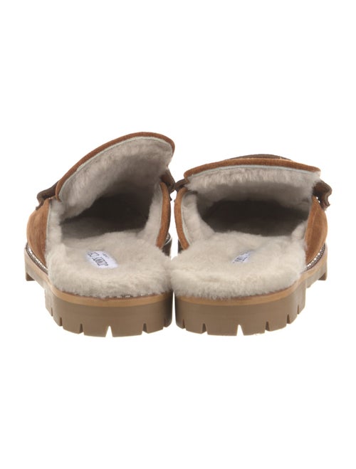 Jimmy Choo Suede Crystal Embellishments Mules