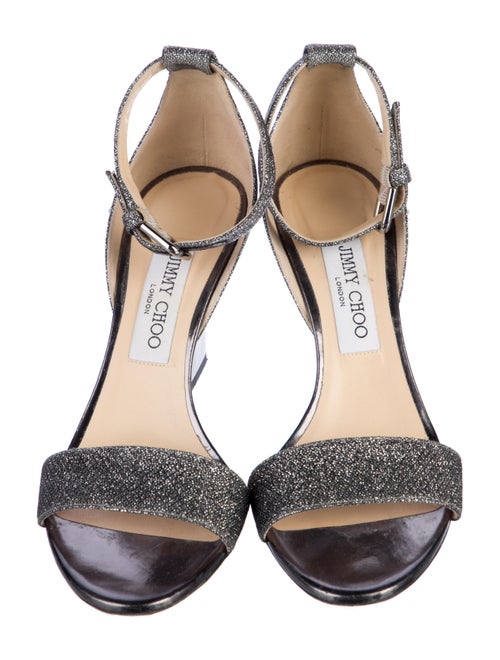 Jimmy Choo Glitter Glitter Accents Sandals