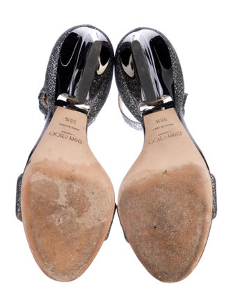 Jimmy Choo Glitter Glitter Accents Sandals