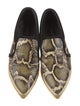 Jimmy Choo Embossed Leather Animal Print Sneakers