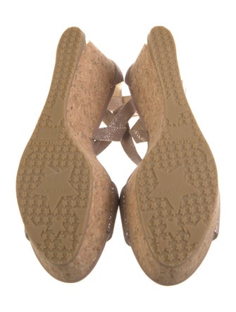 Jimmy Choo Glitter Accents Slingback Sandals