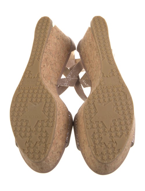 Jimmy Choo Glitter Accents Slingback Sandals