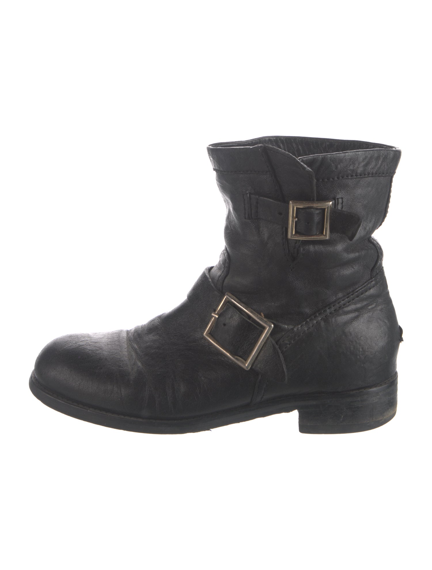 Jimmy Choo Leather Moto Boots