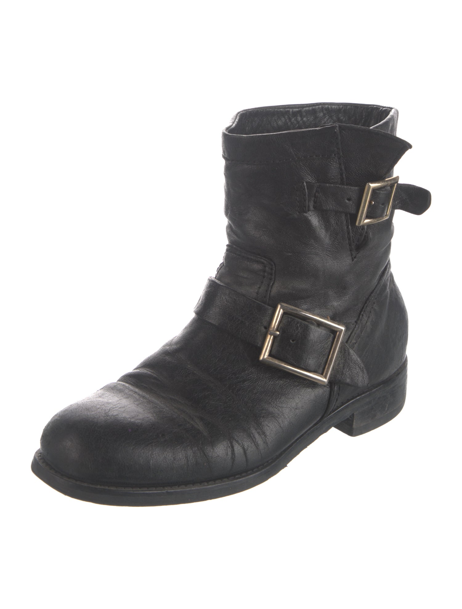 Jimmy Choo Leather Moto Boots