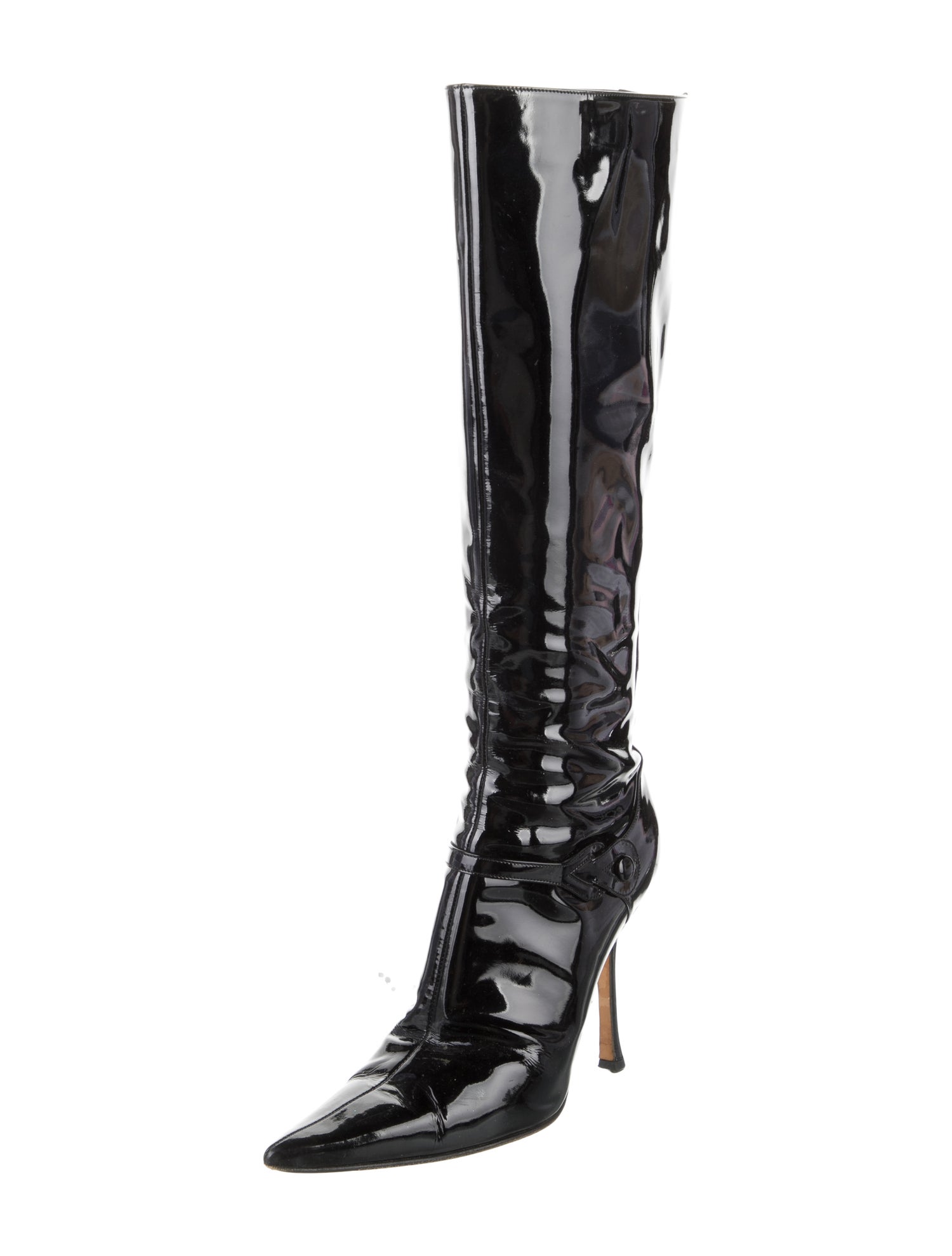 Jimmy Choo Vintage Patent Leather Boots