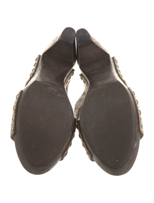 Jimmy Choo Python Animal Print Slides