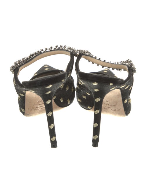 Jimmy Choo Mesh Printed Mules