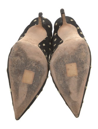 Jimmy Choo Mesh Printed Mules