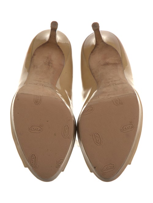 Jimmy Choo Patent Leather Leather Trim Embellishment Pumps