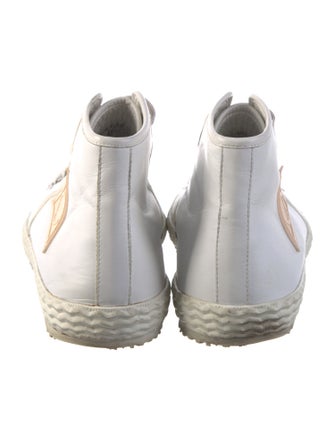 Jimmy Choo Leather Printed Sneakers