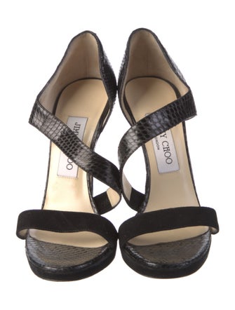 Jimmy Choo Snakeskin Animal Print Sandals