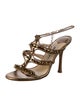 Jimmy Choo Leather Floral Print Sandals