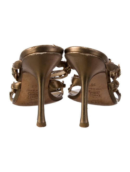 Jimmy Choo Leather Floral Print Sandals