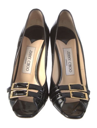 Jimmy Choo Patent Leather Slingback Sandals