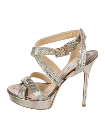 Jimmy Choo Glitter Accents Sandals