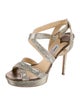 Jimmy Choo Glitter Accents Sandals