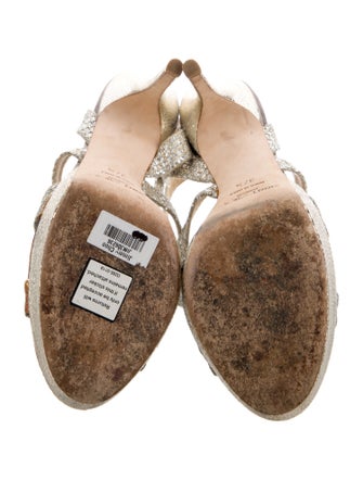 Jimmy Choo Glitter Accents Sandals