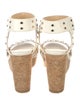 Jimmy Choo Leather Studded Accents Espadrilles