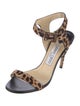Jimmy Choo Ponyhair Animal Print Sandals