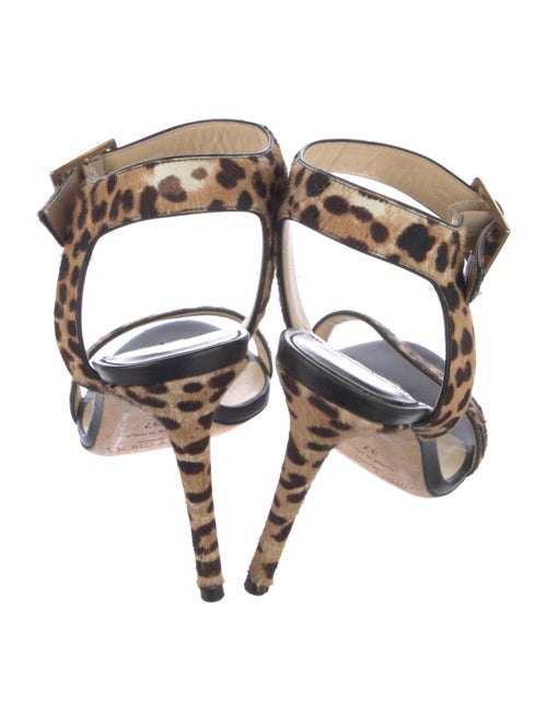 Jimmy Choo Ponyhair Animal Print Sandals