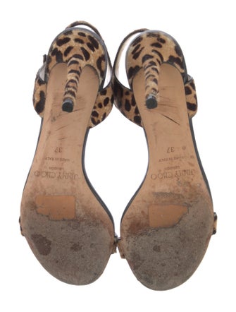 Jimmy Choo Ponyhair Animal Print Sandals