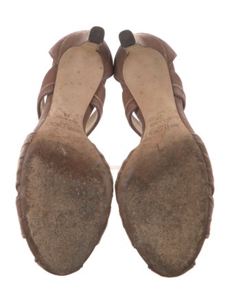 Jimmy Choo Velvet Crystal Embellishments T-Strap Sandals