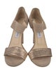 Jimmy Choo Suede Glitter Accents Sandals
