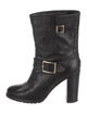 Jimmy Choo Leather Moto Boots