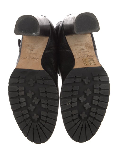 Jimmy Choo Leather Moto Boots