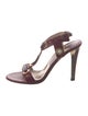 Jimmy Choo GG Embossed Leather T-Strap Pumps