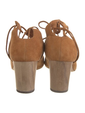 Jimmy Choo Suede T-Strap Pumps