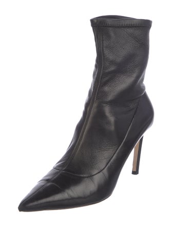 Jimmy Choo Leather Sock Boots
