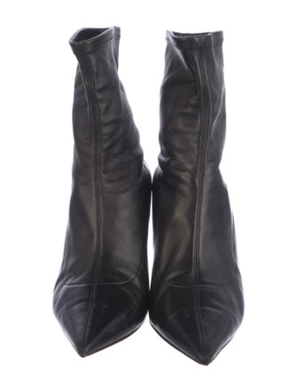 Jimmy Choo Leather Sock Boots