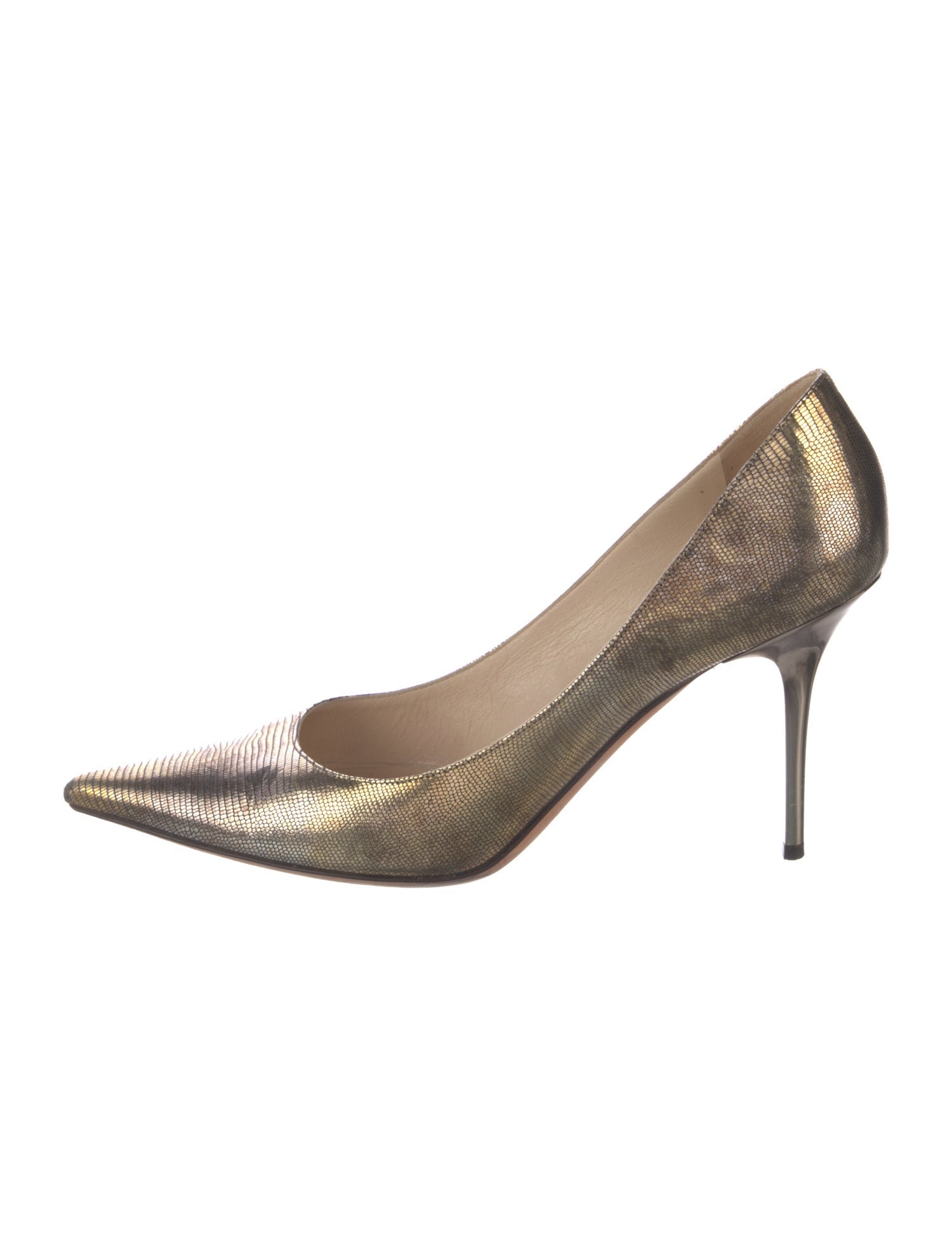 Jimmy Choo Leather Animal Print Pumps