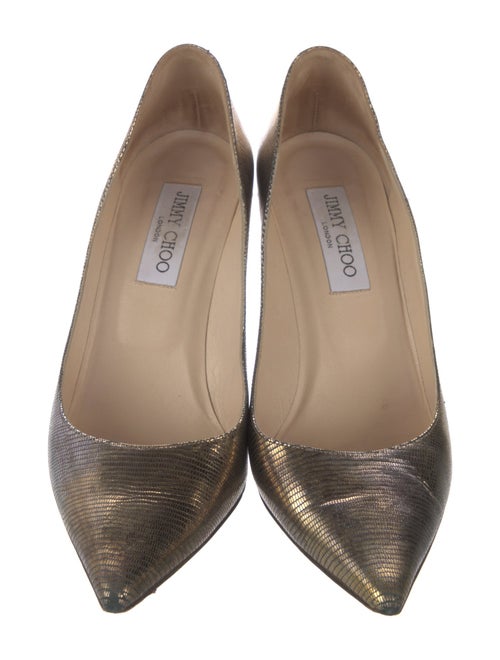 Jimmy Choo Leather Animal Print Pumps